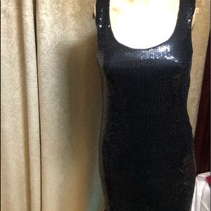 Sexy Black Sequin Dress